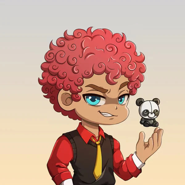 Sultan profile character holding a panda